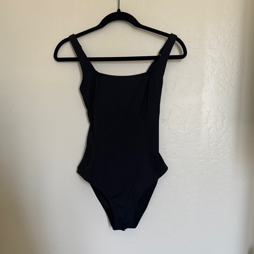 Sleek Black Bodysuit One Piece